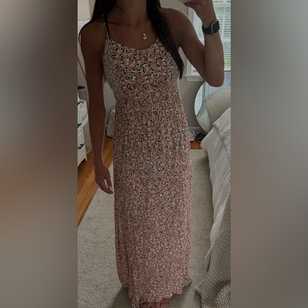 Pink/Orange/Green/White Maxi Sundress